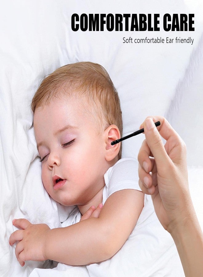 panthra 100PCS Sticky Ear Wax Remover, Disposable Adhesive Ear Digging Stick, Earwax Removal Swabs, Safe and Portable, Suitable for Children and Adults (Black) - Image 4